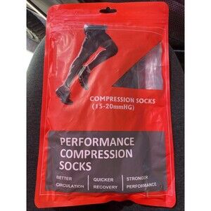 Elite Performance Compression Socks Unisex XXL Black